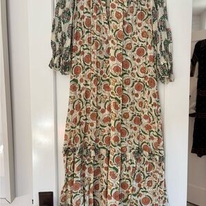 Zara Multicolor Floral Long Sleeve Dress